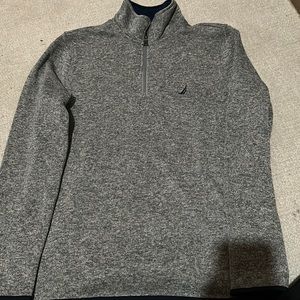 Grey 3/4 zip Nautica pullover